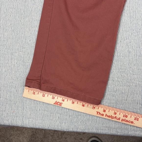 Bonobos Pants Mens 34X32 Red Slim Fit Stretch Chino - Picture 4 of 8